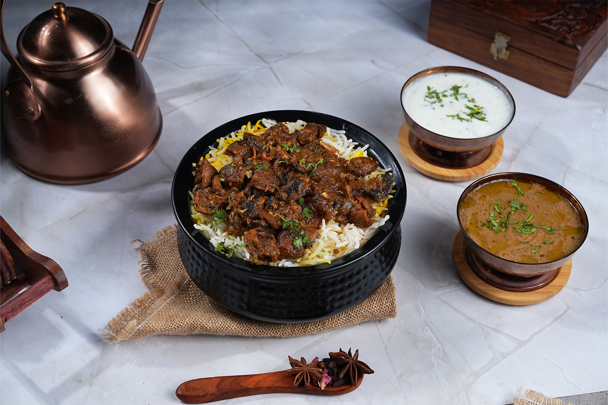 Mushroom Masala Biryani