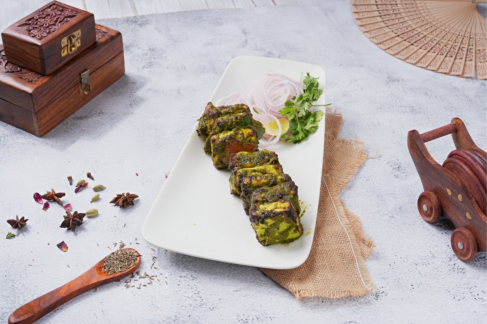 Hariyali Paneer Tikka [8 Pieces]